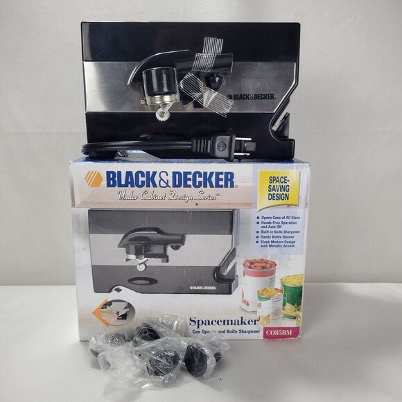 Black & Decker SPACEMAKER Under Cabinet Can Opener Black CO85 - Picture 1 of 7